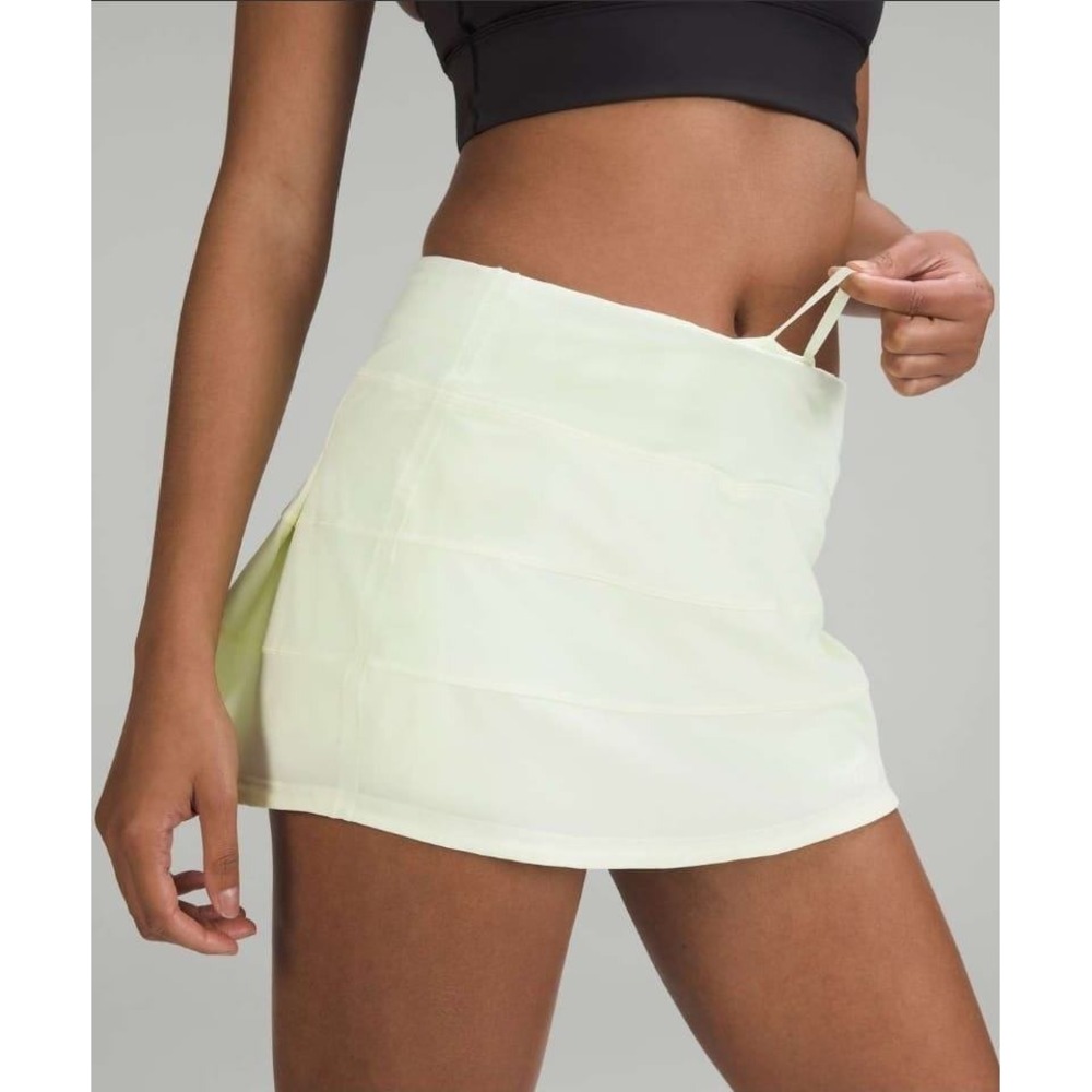 Lululemon Pace Rival Skirt Tall Elixir Yellow Tennis Skort Size 6 W8AEOT